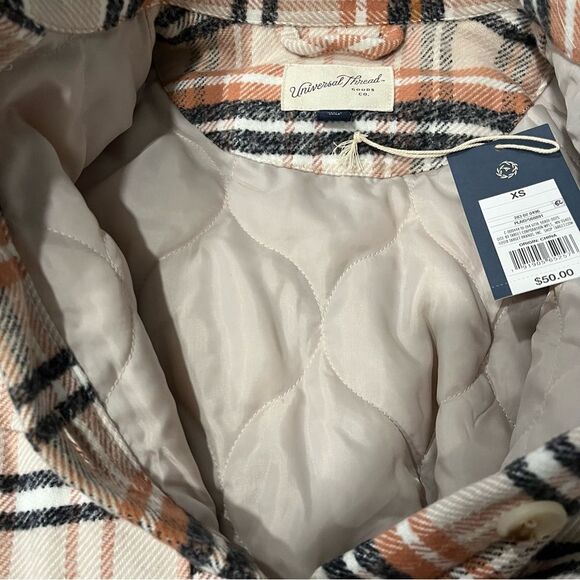 NWT Universal Thread Mid Length Plaid Shirt Jacket Size XS - Picture 8 of 11
